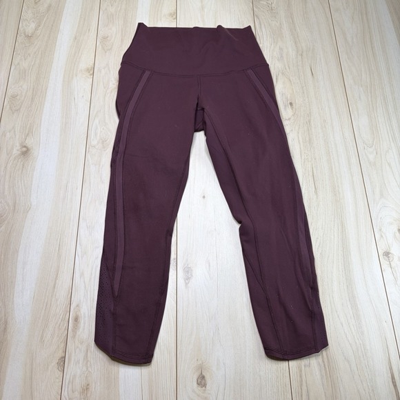 lululemon athletica Pants - Lululemon Women's All the Right Places II Maroon Leggings Size 6